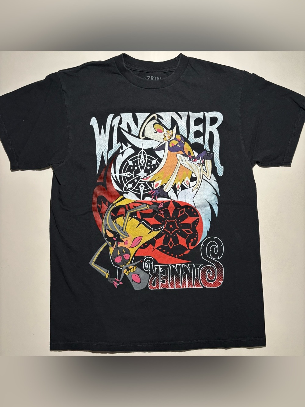 Hazbin Hotel limited winner and sinner animated show grunge graphic shirt